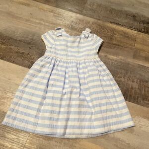 Patachou blue and white striped dress